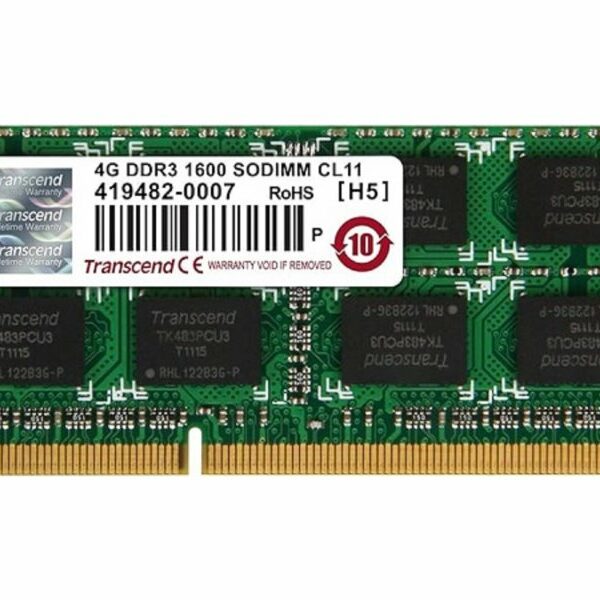 TRANSCEND DDR3 4GB SO-DIMM 1600MHz JM1600KSN-4G