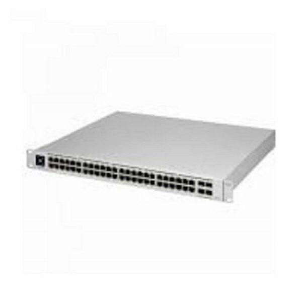 UBIQUITI Layer 3 switch with (48) GbE RJ45 ports and (4) 10G SFP+ ports