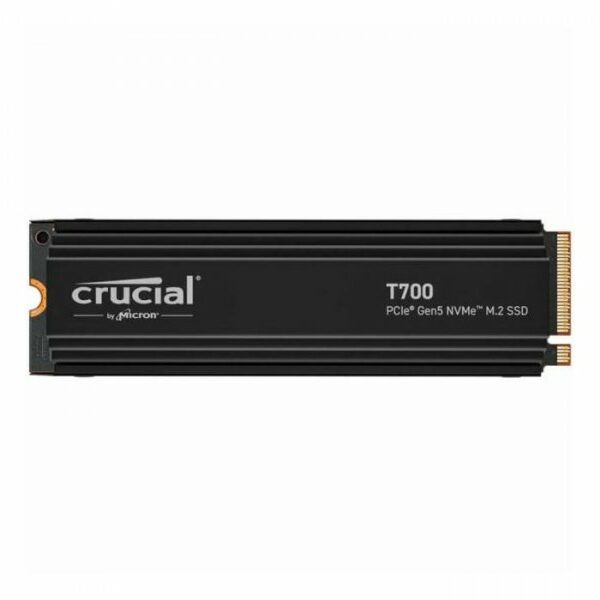 CRUCIAL T700 1TB PCIe Gen5 NVMe M.2 SSD with heatsink