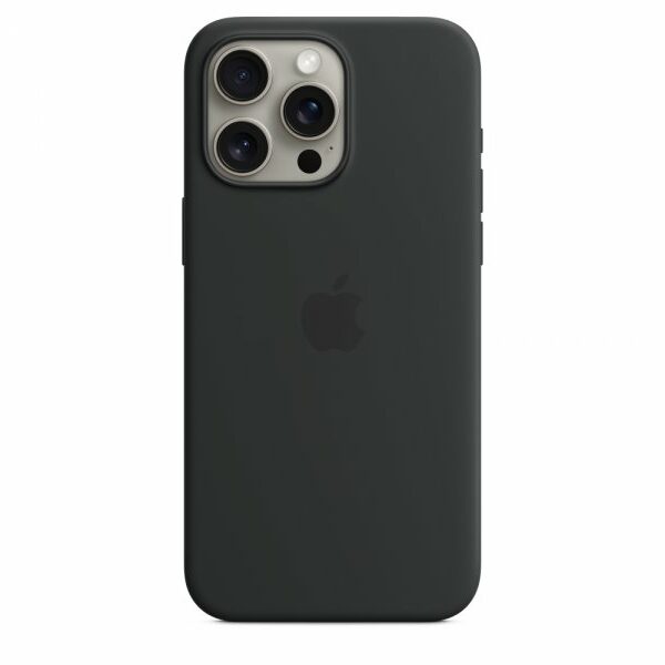 APPLE IPhone 15 Pro Max Silicone Case w MagSafe – Black ( mt1m3zm/a )