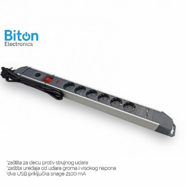 Biton Electronics G06MKGDU Prenosna priključnica sa prenaponskom zaštitom