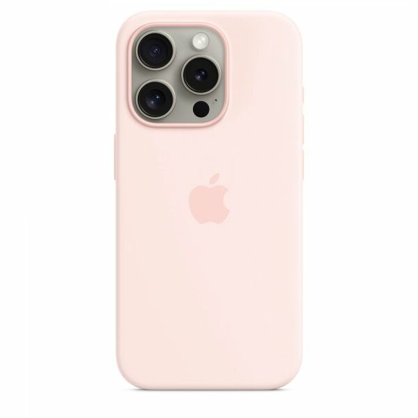 APPLE IPhone 15 Pro Silicone Case with MagSafe – Pink ( mwnj3zm/a )