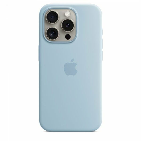 APPLE IPhone 15 Pro Silicone Case with MagSafe – Light Blue ( mwnm3zm/a )