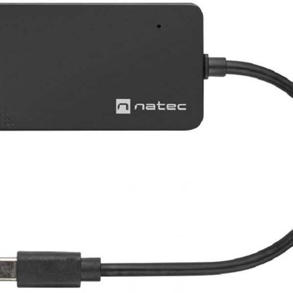 NATEC SILKWORM, USB 3.0 Type-C Hub, 4x Type-A, dužina kabla 15 cm (NHU-1343)