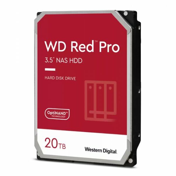 WESTERN DIGITAL 20TB 3.5 inča, SATA III, 512MB, 7.200rpm, Red Pro serija (WD201KFGX)