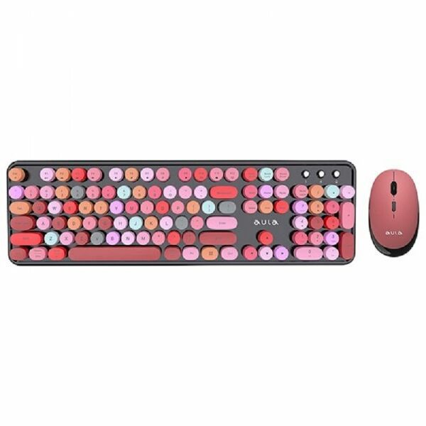 AULA AC306 Cinnamon combo, bežični tastatura i miš