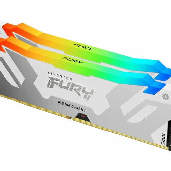 KINGSTON DIMM DDR5 32GB (2x16GB kit) 8000MT/s KF580C38RWAK2-32 FURY Renegade Silver/White RGB XMP