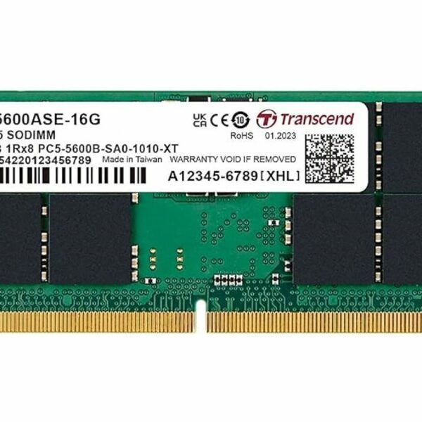 TRANSCEND SODIMM DDR5, 16GB, 5600MT/s JM5600ASE-16G