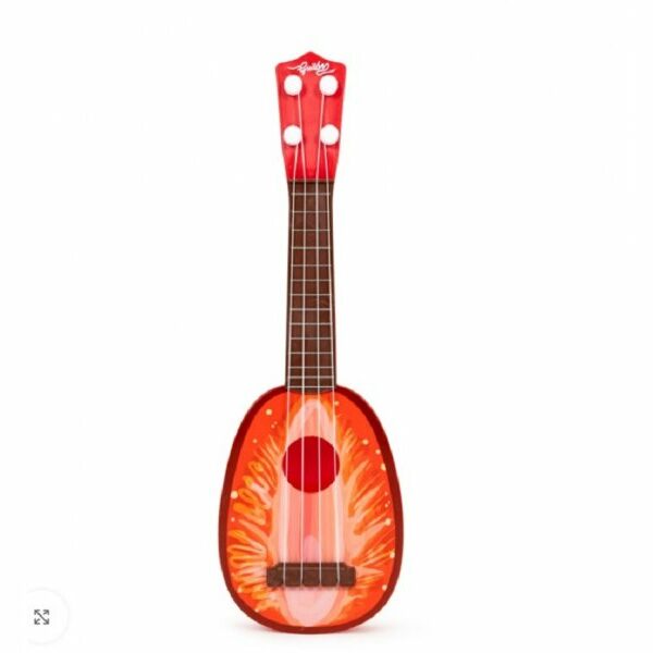 ECO TOYS Ukulele gitara za decu četiri žice jagoda