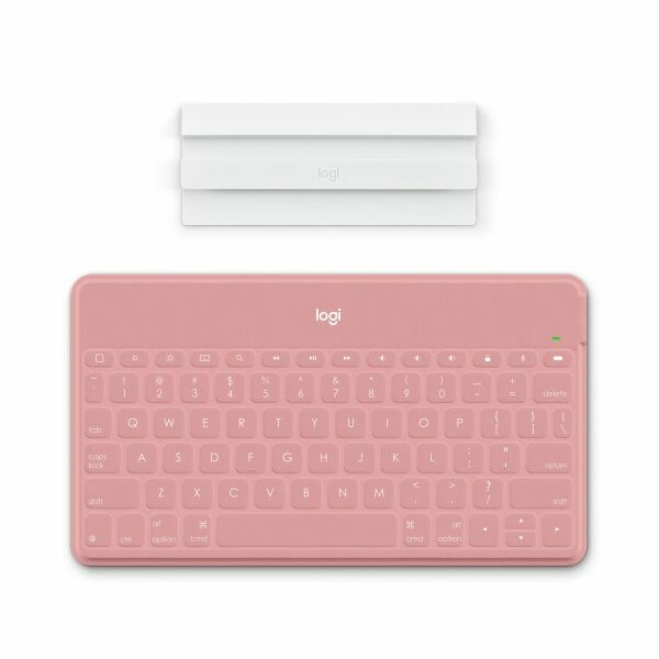 LOGITECH Tastatura Keys-to-go Ultra-light, Ultra-Portable Bluetooth za iPhone, iPad, Apple TV i Mac – roze – UK