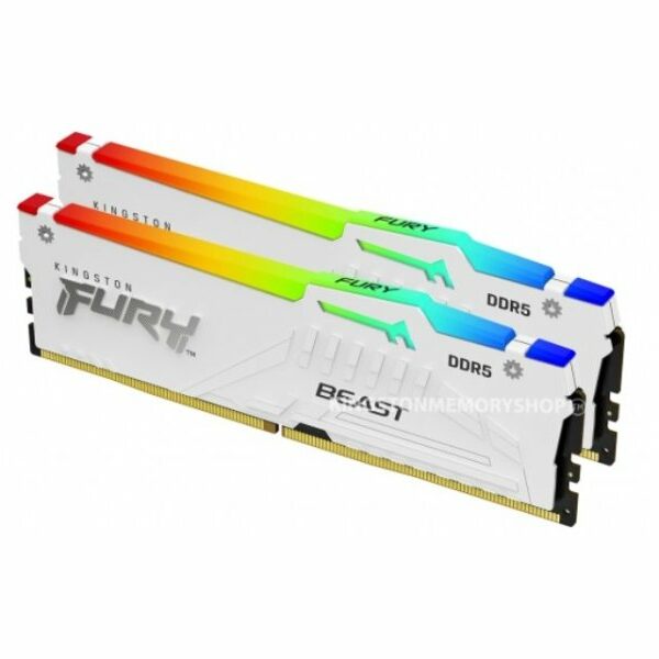 KINGSTON DIMM DDR5 32GB 2x16GB kit 6800MT/s KF568C34BWEAK2-32 FURY Beast White RGB EXPO
